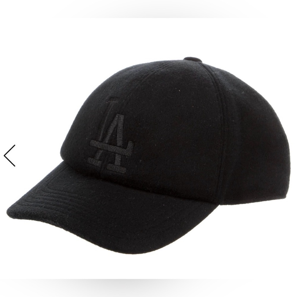 NakedCashmere Black Cashmere Blend Baseball Hat 🧢